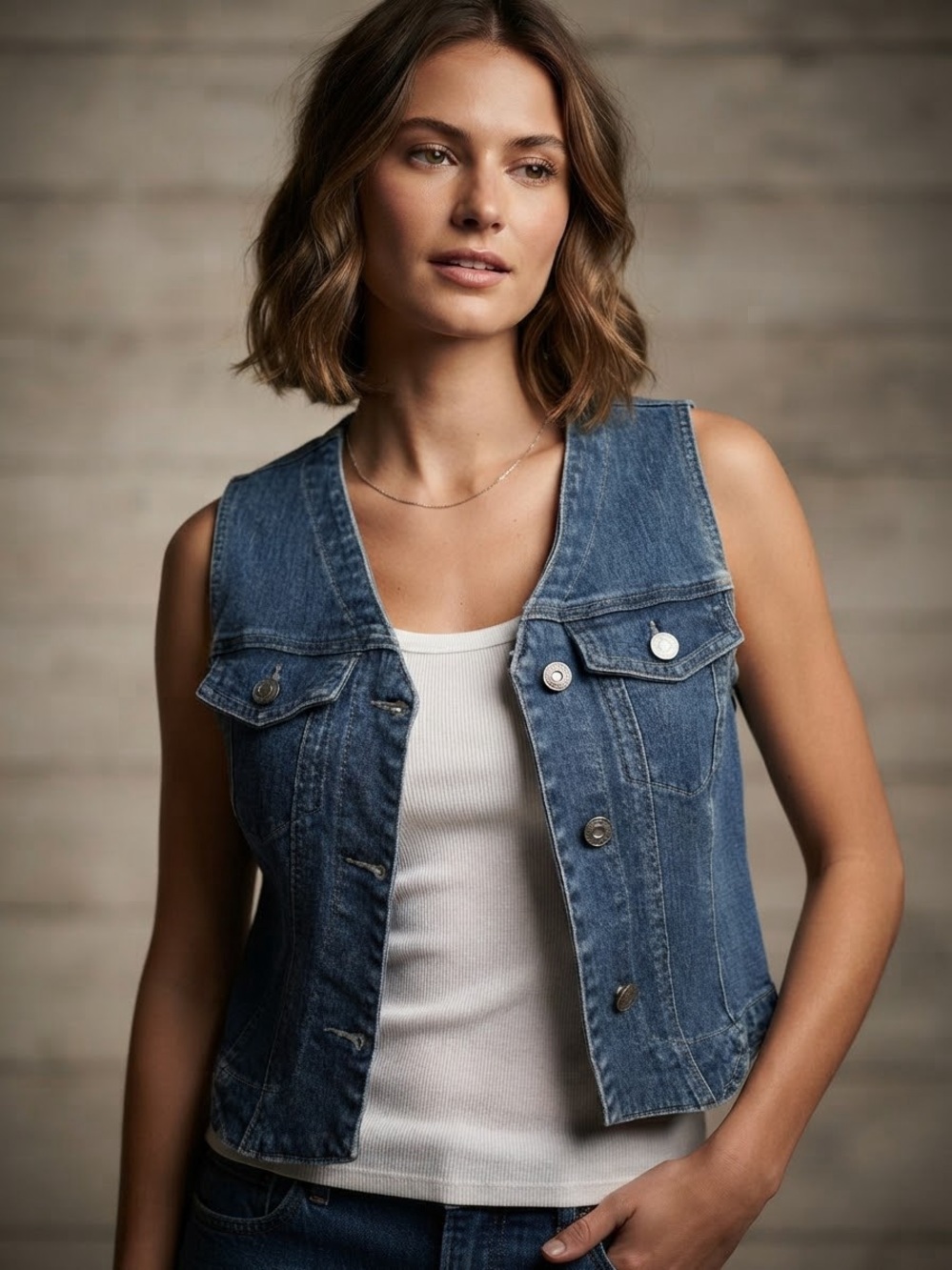 Vintage Emerson Lang Denim Vest
